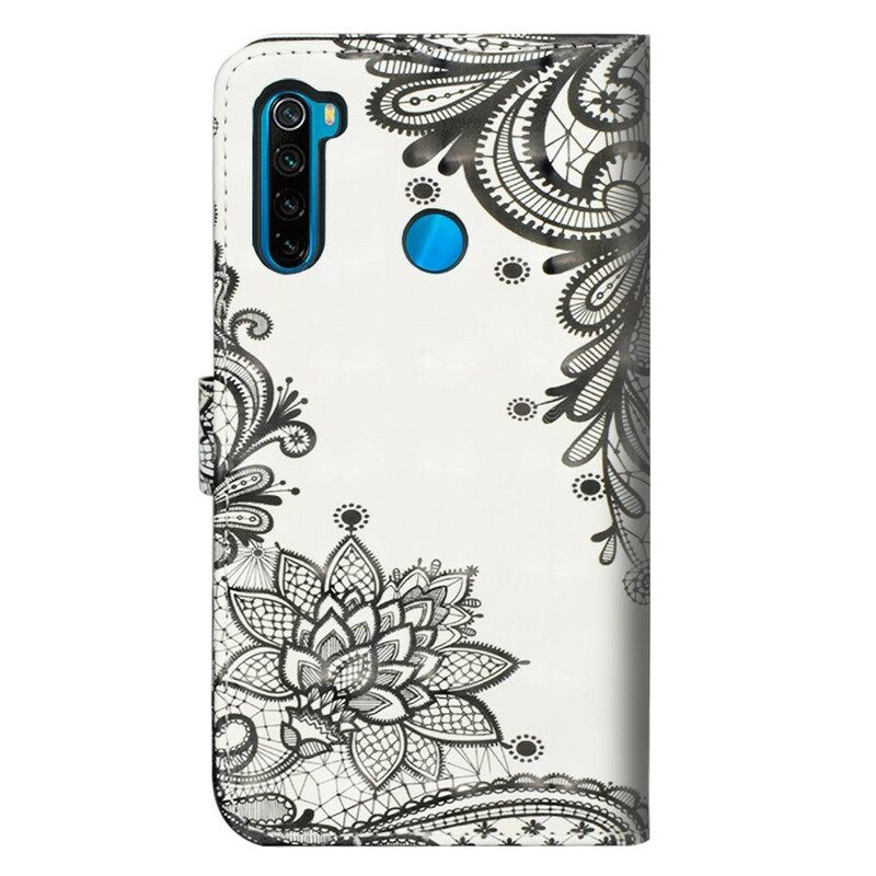 Nahkakotelo Xiaomi Redmi Note 8T Chic Lace