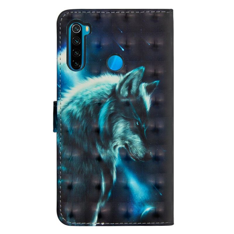 Nahkakotelo Xiaomi Redmi Note 8T Majestic Wolf