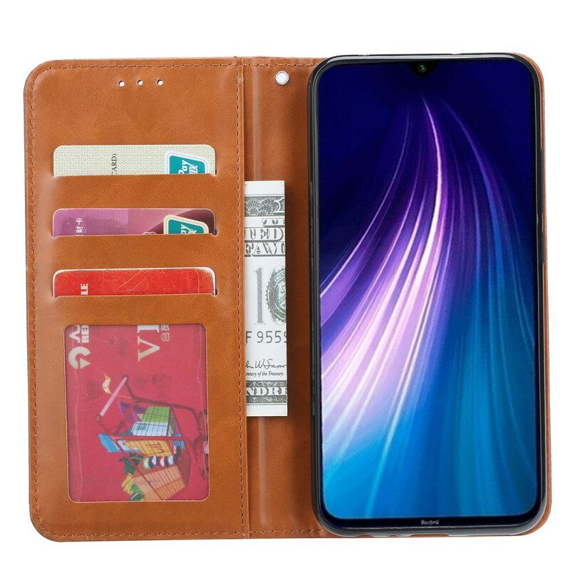 Puhelinkuoret Xiaomi Redmi Note 8T Kotelot Flip Keinonahkainen Korttikotelo