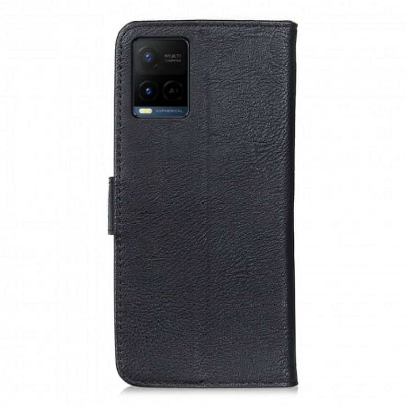 Flip Case Vivo Y33s / Y21 / Y21s Keinonahka Khazneh