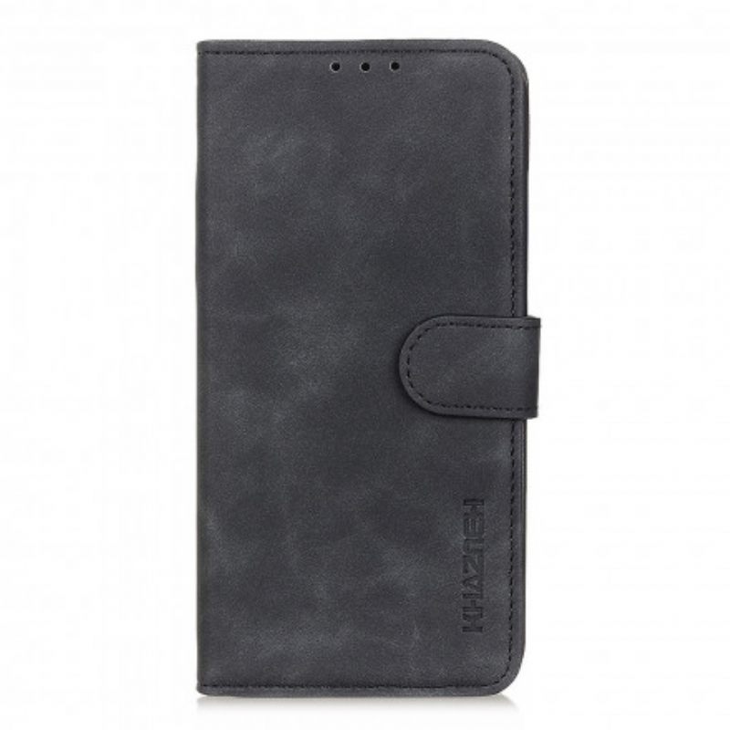 Flip Case Vivo Y33s / Y21 / Y21s Mate Vintage Leather Effect Khazneh