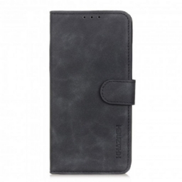 Flip Case Vivo Y33s / Y21 / Y21s Mate Vintage Leather Effect Khazneh