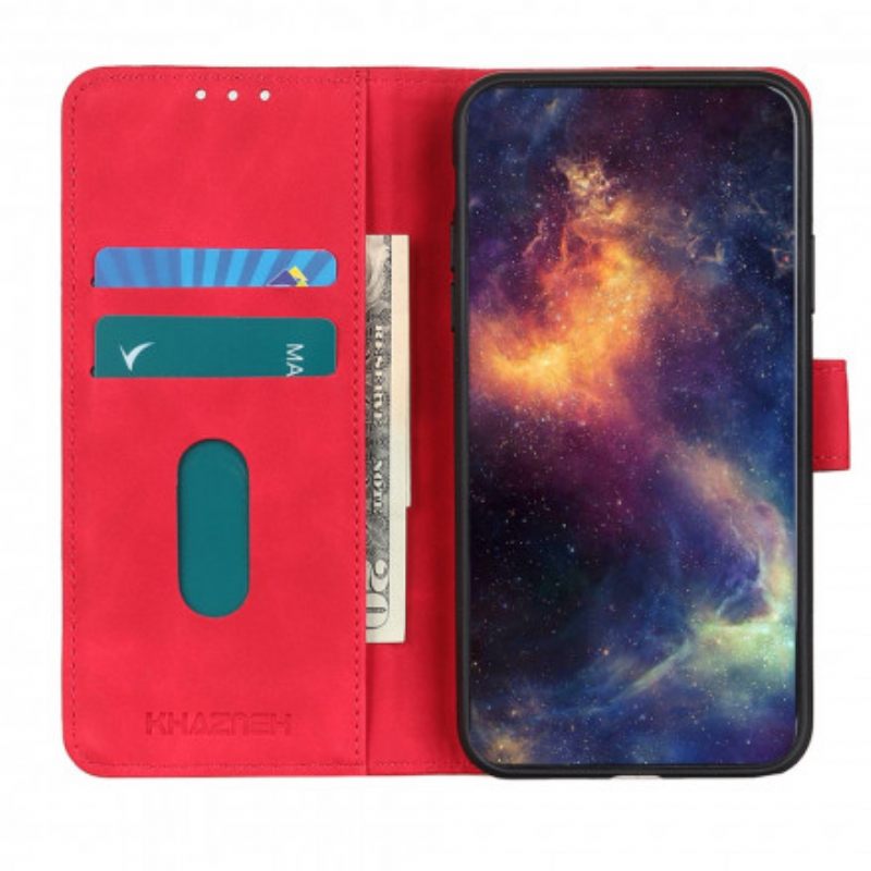 Flip Case Vivo Y33s / Y21 / Y21s Mate Vintage Leather Effect Khazneh