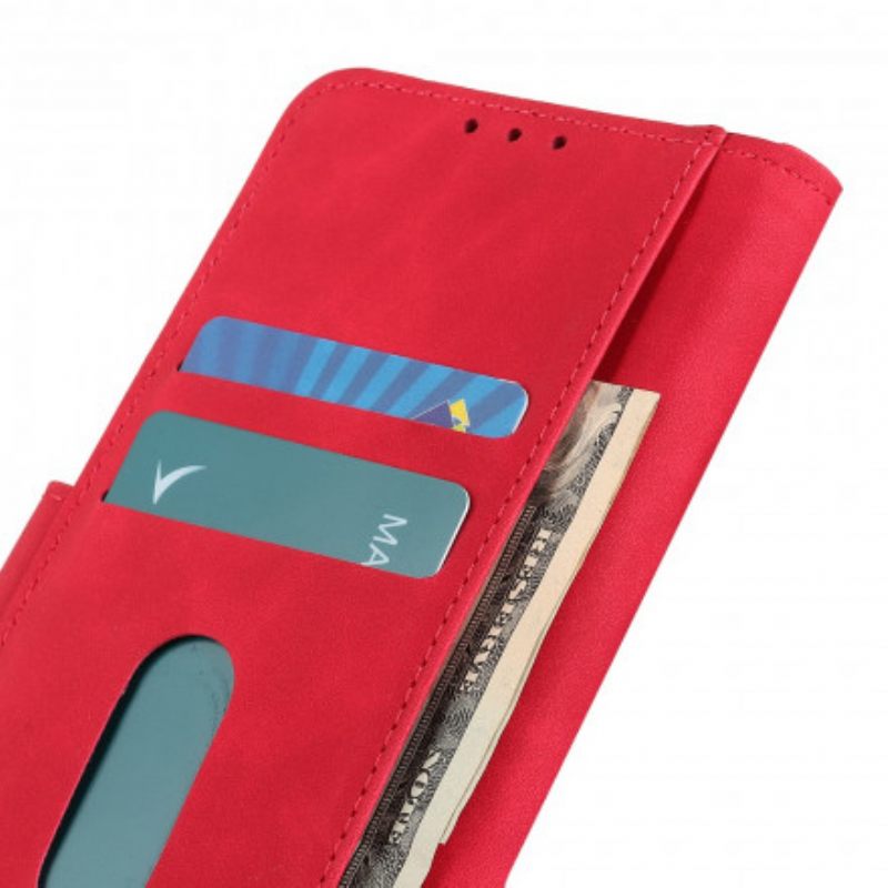 Flip Case Vivo Y33s / Y21 / Y21s Mate Vintage Leather Effect Khazneh