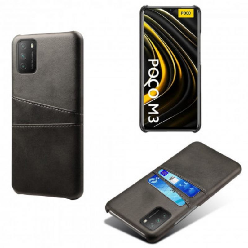 Case Poco M3 Double Card Holder Ksq