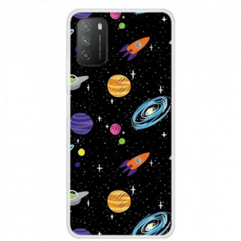 Case Poco M3 Planet Galaxy