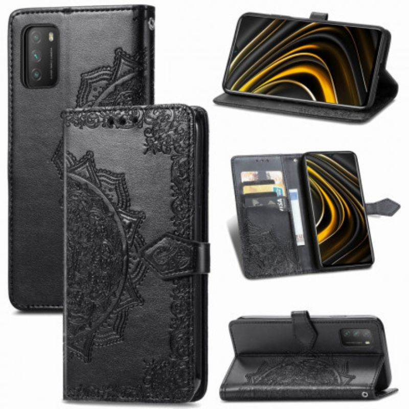 Flip Case Poco M3 Mandala Keskiaika