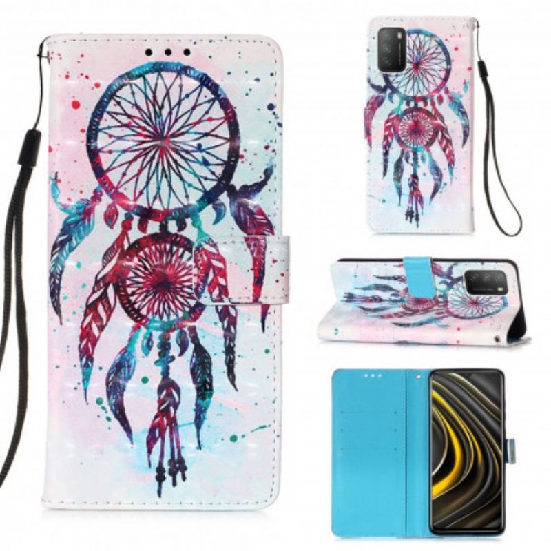 Flip Case Poco M3 Watercolour Dreamcatcher