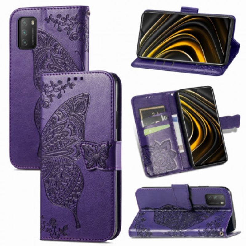 Kotelot Poco M3 Half Butterfly Aztec