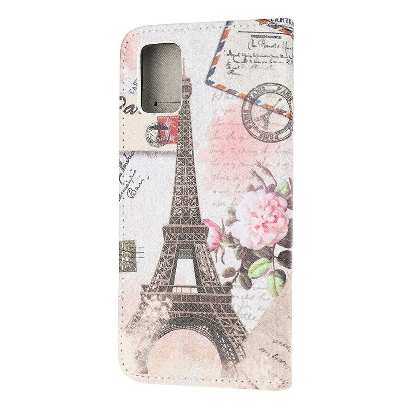 Kotelot Poco M3 Retro Eiffel-torni