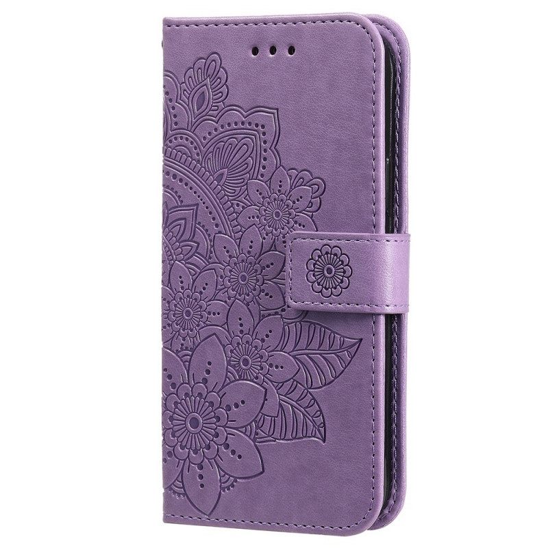 Flip Case Realme GT2 Pro Suojaketju Kuori Strappy Mandala