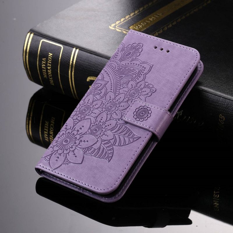 Flip Case Realme GT2 Pro Suojaketju Kuori Strappy Mandala