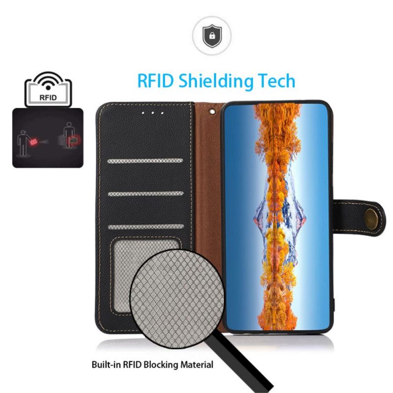 Nahkakotelo Realme GT2 Pro Aito Nahka Khazneh Rfid