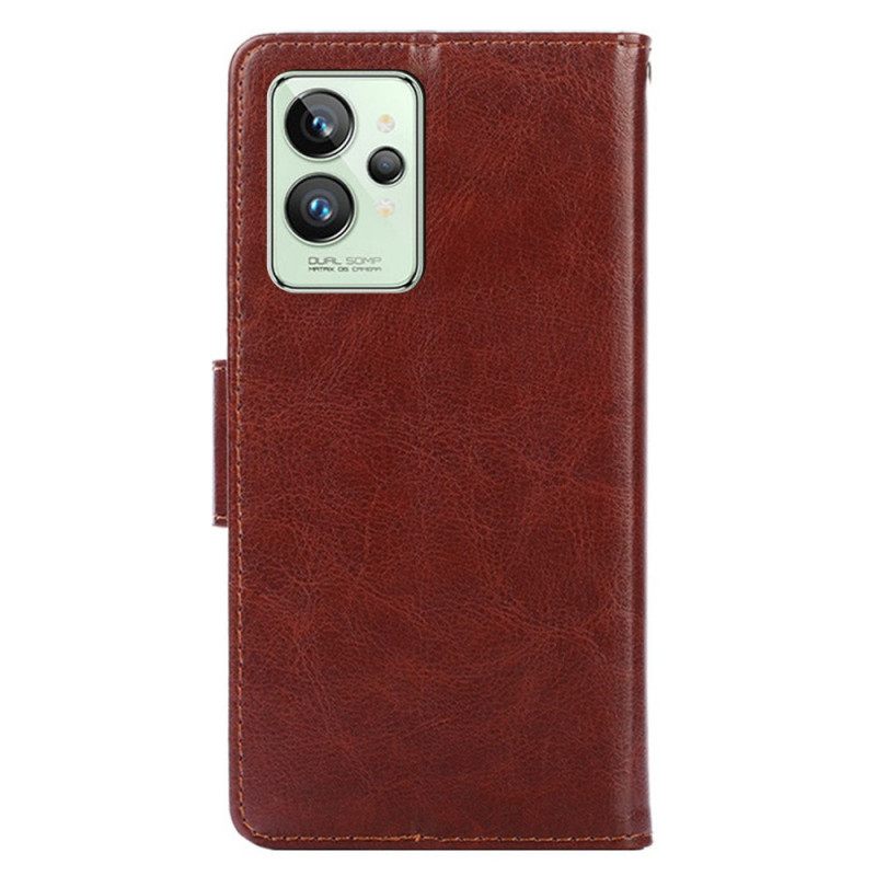 Nahkakotelo Realme GT2 Pro Faux Leather Vintage