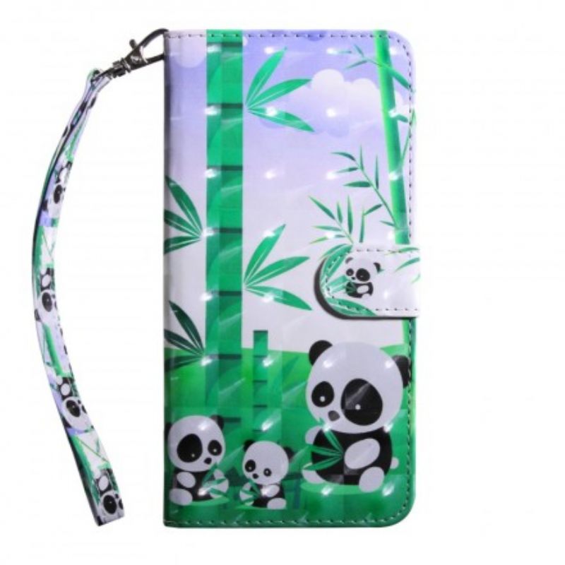 Flip Case Samsung Galaxy A50 Panda Perhe