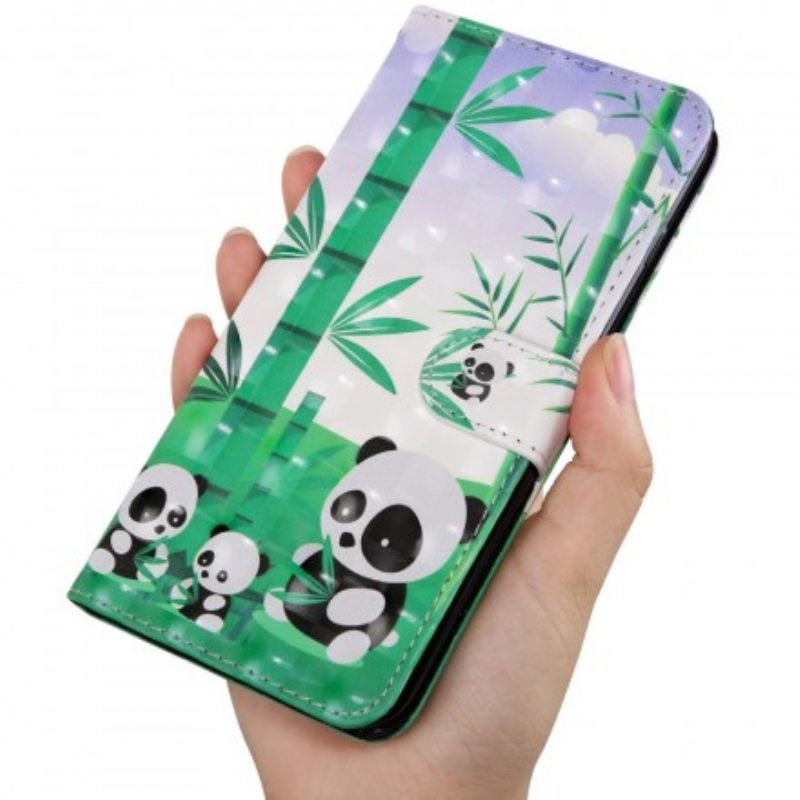 Flip Case Samsung Galaxy A50 Panda Perhe