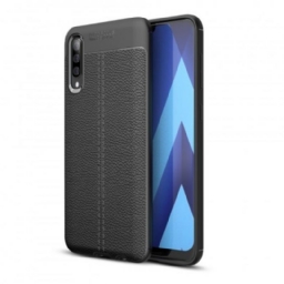 Kuori Samsung Galaxy A50 Double Line Litchi Leather Effect