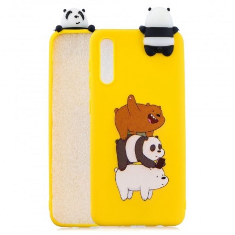 Kuori Samsung Galaxy A50 Funny Animals 3d