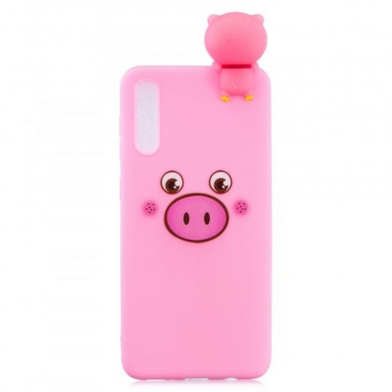 Kuori Samsung Galaxy A50 Funny Pig 3d