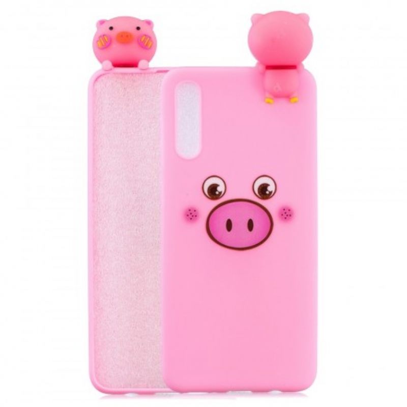 Kuori Samsung Galaxy A50 Funny Pig 3d