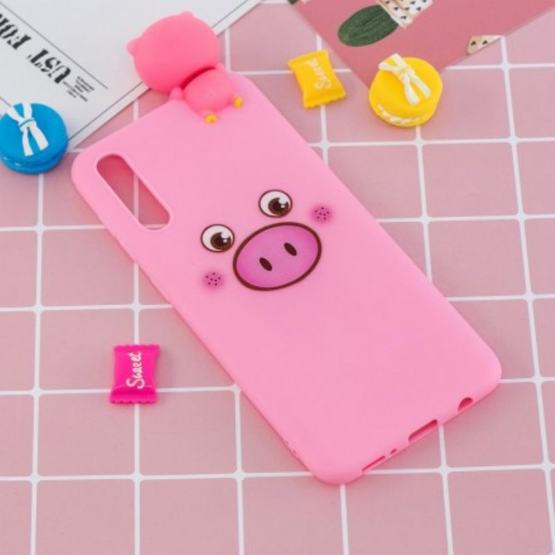 Kuori Samsung Galaxy A50 Funny Pig 3d