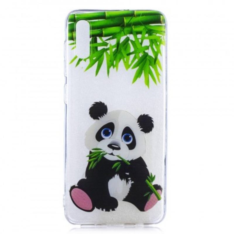 Kuori Samsung Galaxy A50 Transparent Panda Eat