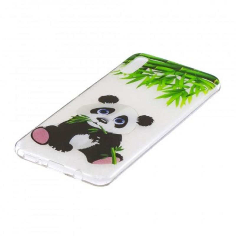 Kuori Samsung Galaxy A50 Transparent Panda Eat