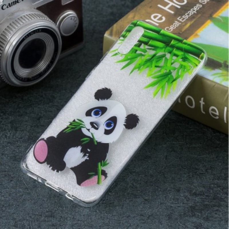 Kuori Samsung Galaxy A50 Transparent Panda Eat