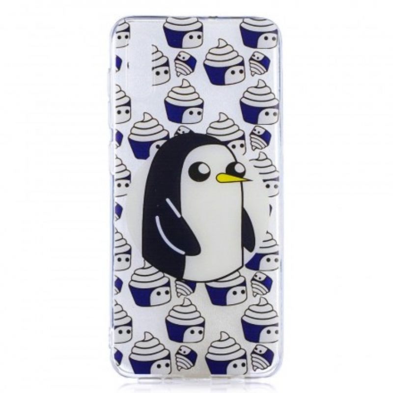 Kuori Samsung Galaxy A50 Transparent Penguins