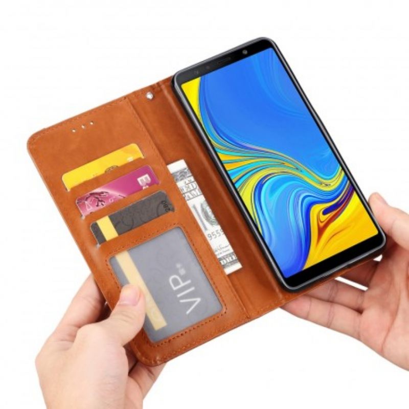 Puhelinkuoret Samsung Galaxy A50 Kotelot Flip Keinonahkainen Korttikotelo