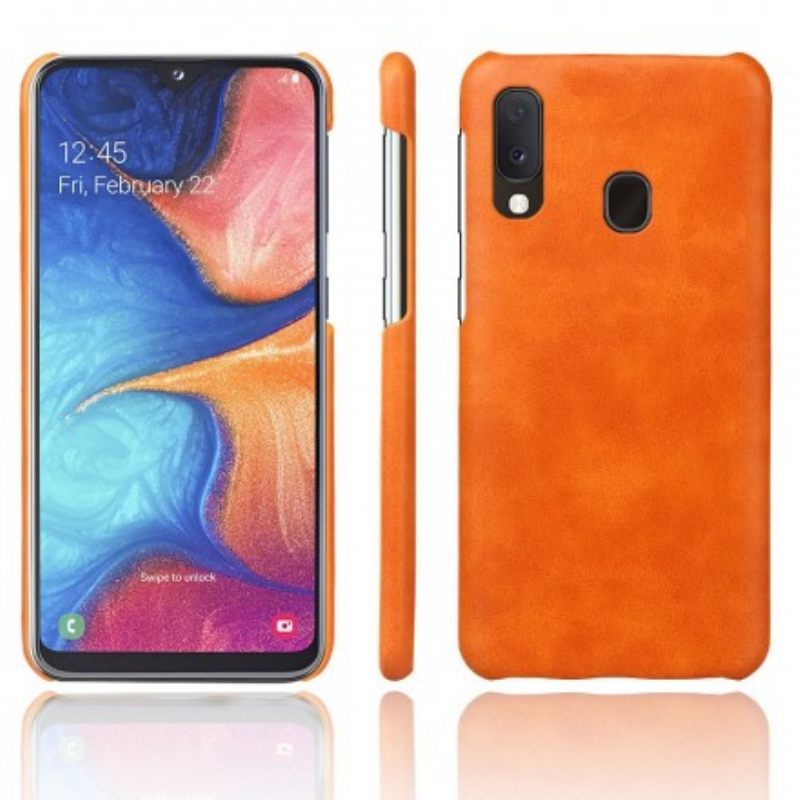 Case Samsung Galaxy A20e Litchi Performance Leather Effect