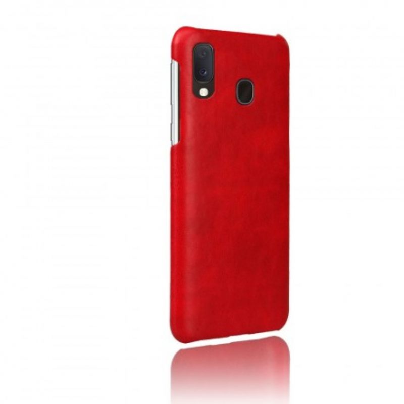 Case Samsung Galaxy A20e Litchi Performance Leather Effect