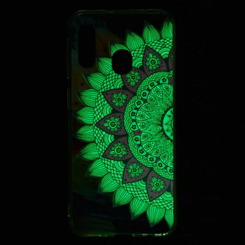 Case Samsung Galaxy A20e Värikäs Fluoresoiva Mandala