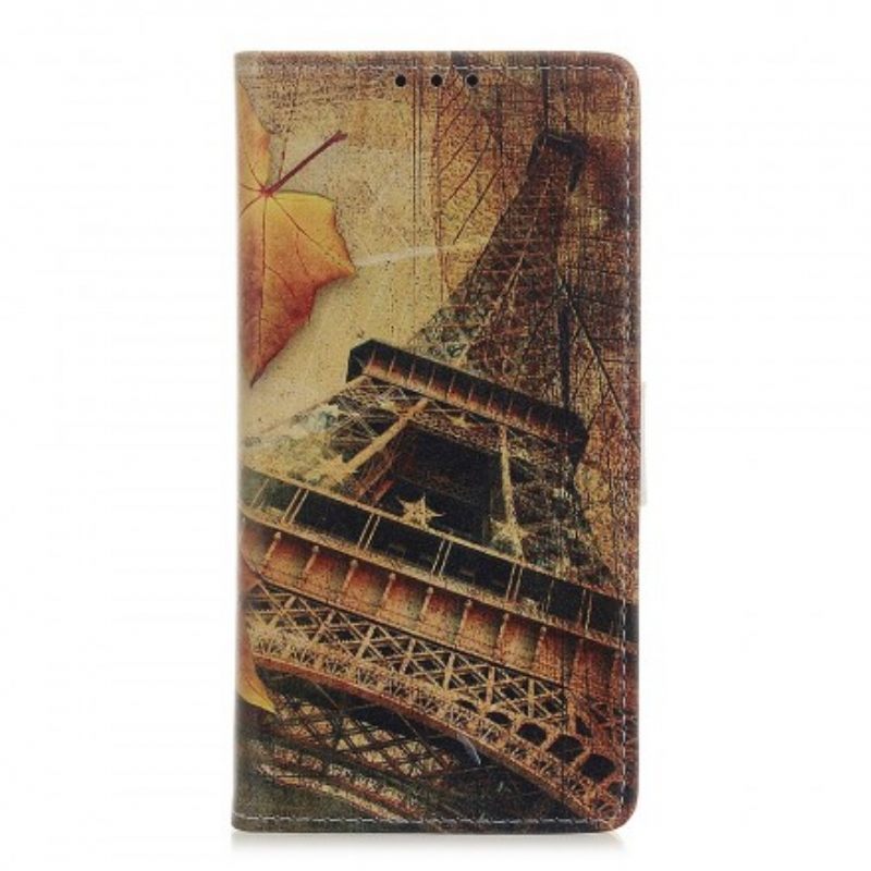 Flip Case Samsung Galaxy A20e Eiffel-torni Syksyllä