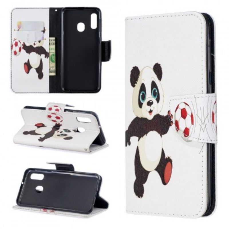 Flip Case Samsung Galaxy A20e Panda Foot