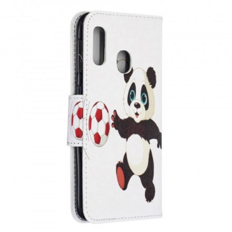 Flip Case Samsung Galaxy A20e Panda Foot