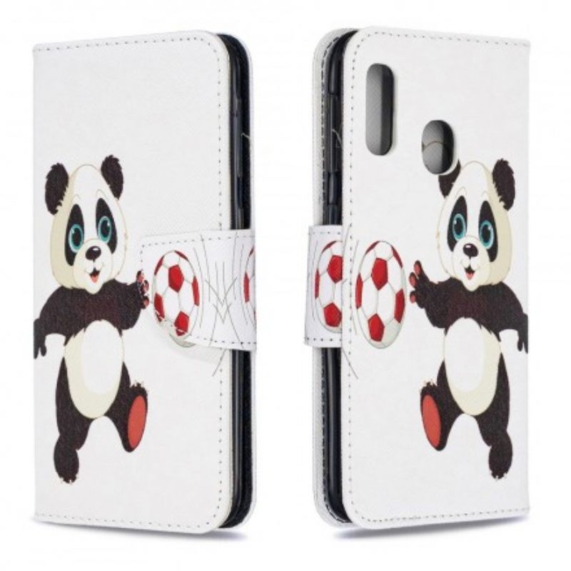 Flip Case Samsung Galaxy A20e Panda Foot