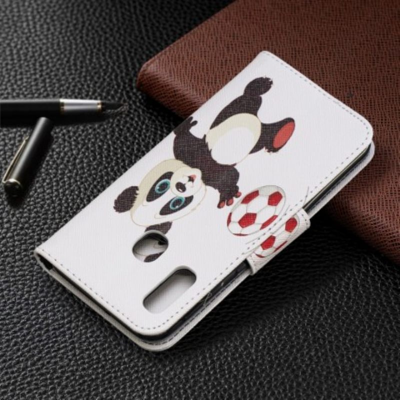 Flip Case Samsung Galaxy A20e Panda Foot