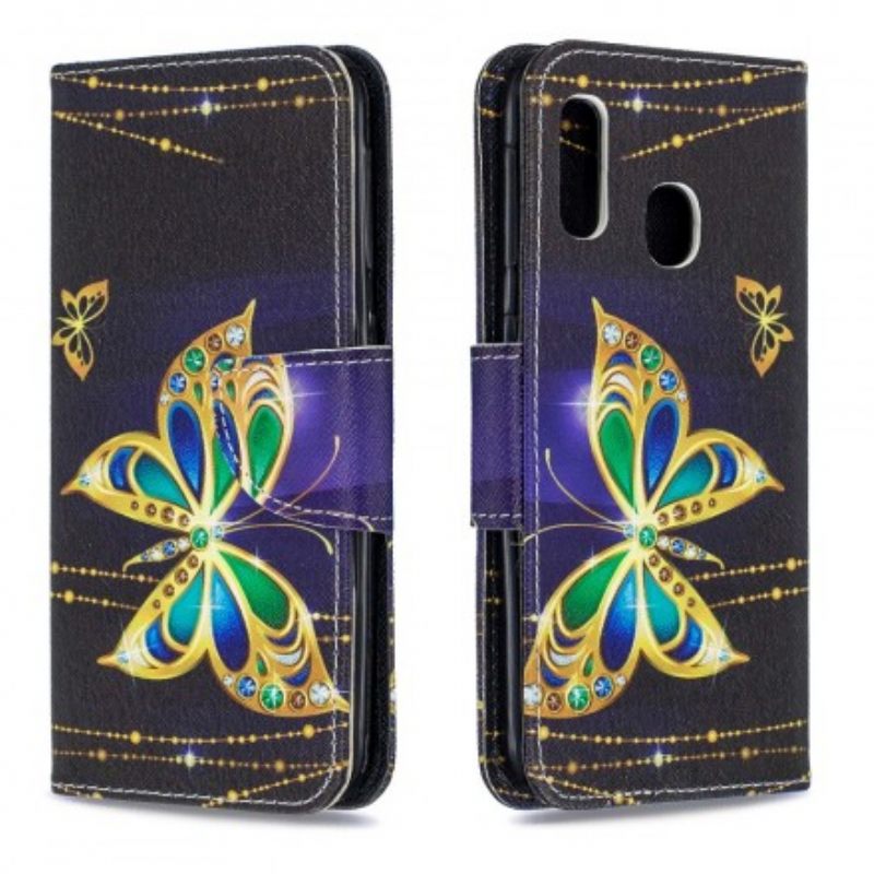 Kotelot Samsung Galaxy A20e Magic Butterfly