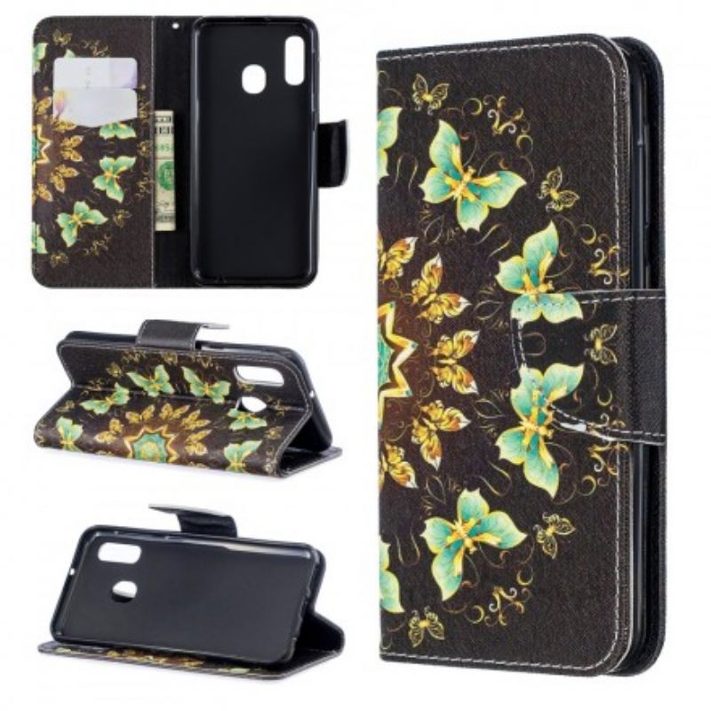 Kotelot Samsung Galaxy A20e Mandala Butterflies