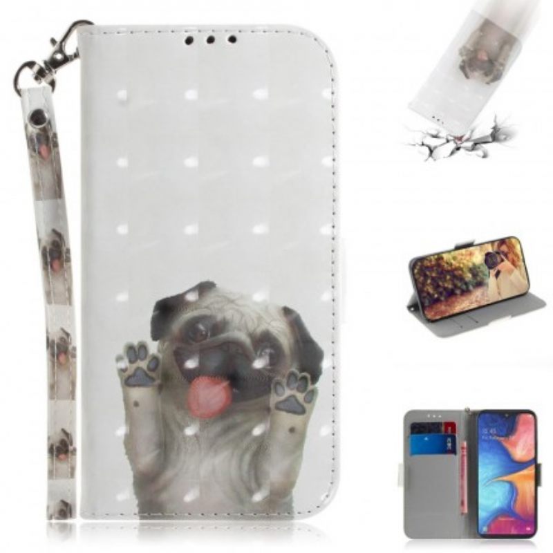 Kotelot Samsung Galaxy A20e Suojaketju Kuori Love My Dog In Lanyard