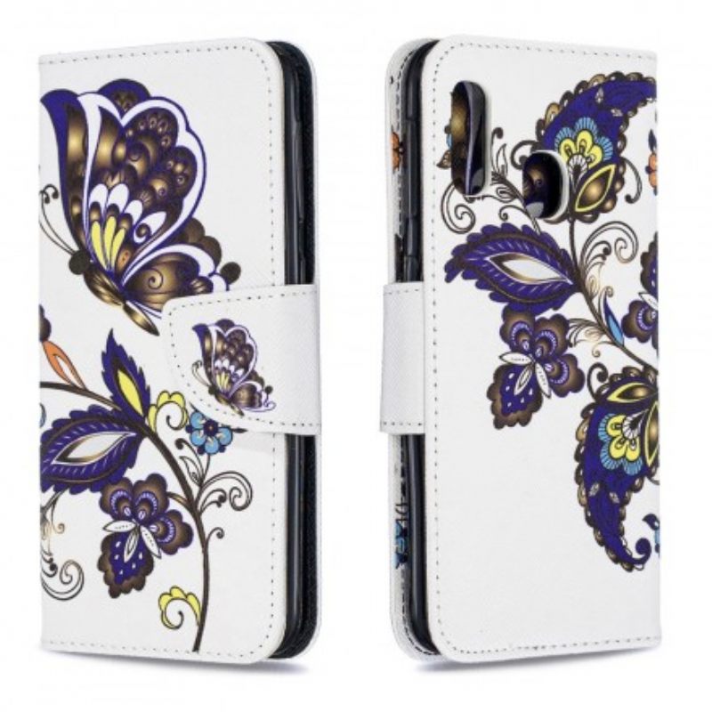 Kotelot Samsung Galaxy A20e Tattoo Butterfly