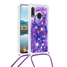 Kuori Samsung Galaxy A20e Kiristysnyörillä Dreamcatcher Glitter Kiristysnauha