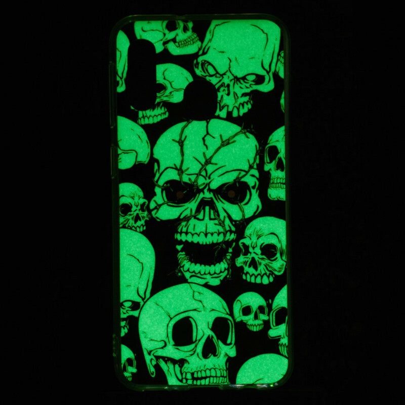 Kuori Samsung Galaxy A20e Varoitus Fluoresoivat Pääkallot