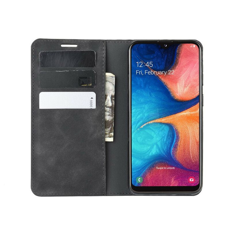 Puhelinkuoret Samsung Galaxy A20e Kotelot Flip Chic Leather Effect