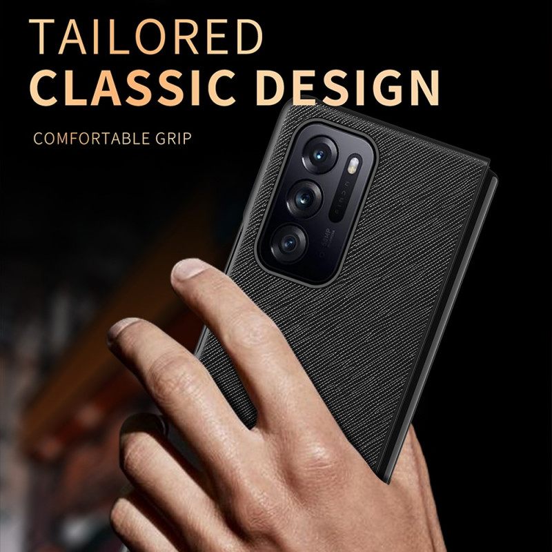 Case Oppo Find N Design Kuvioitu Nahka