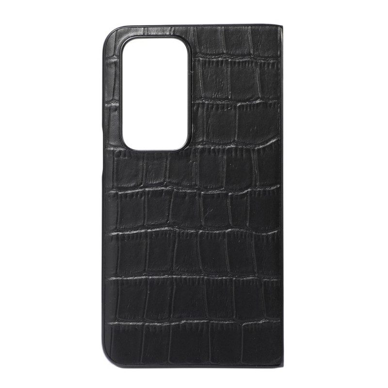 Kuori Oppo Find N Genuine Leather Crocodile Design Nahka