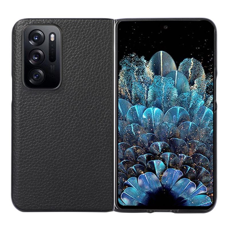 Kuori Oppo Find N Genuine Leather Lychee Design