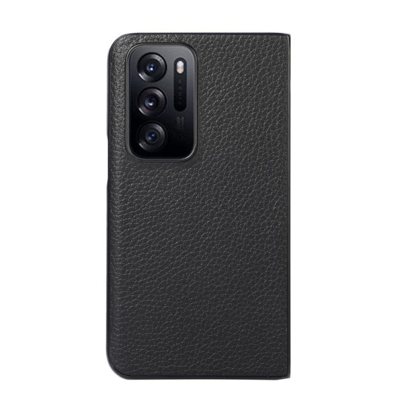 Kuori Oppo Find N Genuine Leather Lychee Design