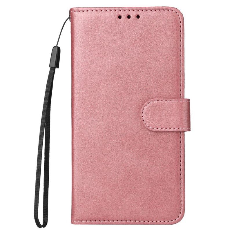 Flip Case Xiaomi Redmi Note 12 Pro Plus Suojaketju Kuori Tavallinen Hihnalla